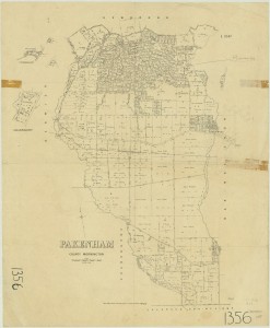 1883, Map of Beaconsfield to Upper Beaconsfield and Pakenham. Photo Courtesy of The State Library of Victoria.