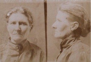 Mugshot of Ellen Stevens, 1906. Photo Courtesy of PROV.